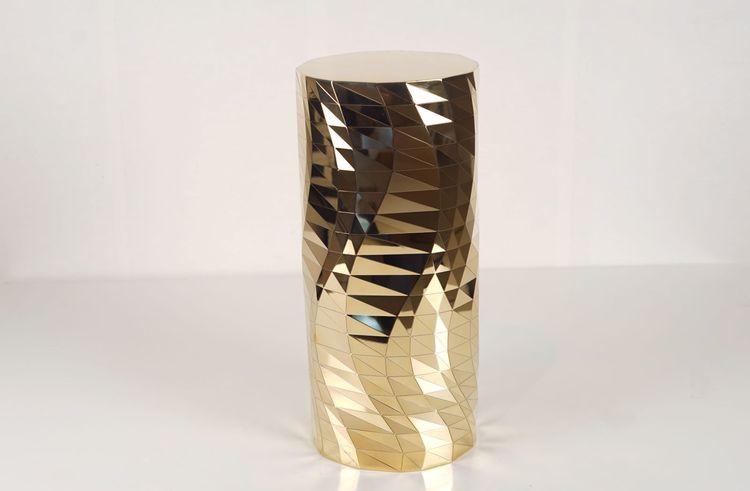 Mesh Series Brass Stool #1